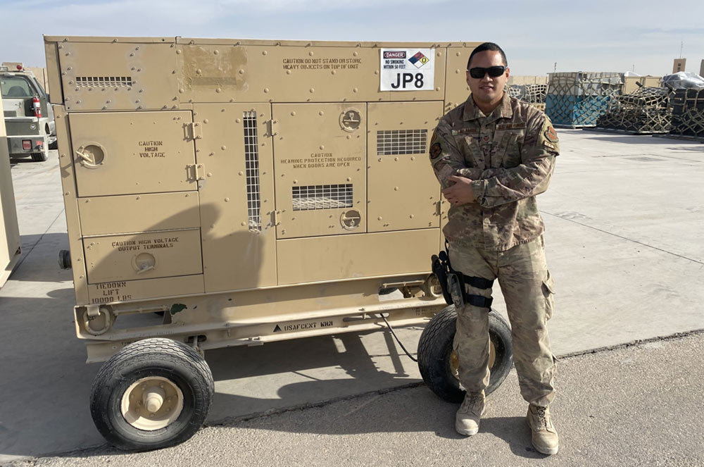 Justin Tayamen with the HOLT CAT Power Systems team