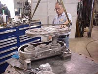 Holt cat custom fabrication, triple planetary gear box, gear box fabrication