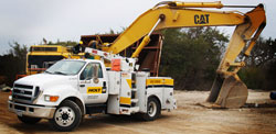Holt cat field service, field service truck