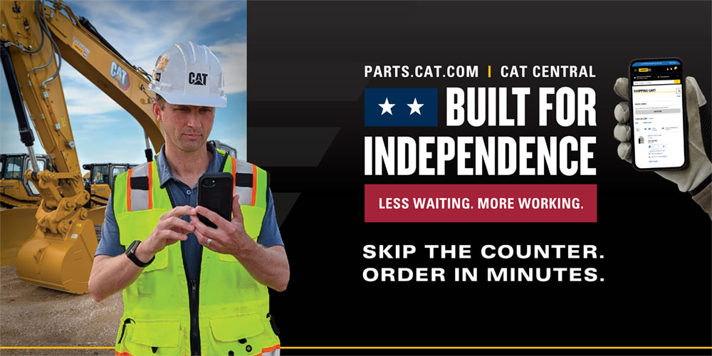 Built for Independence campaign banner - order Cat parts online at HOLT CAT
